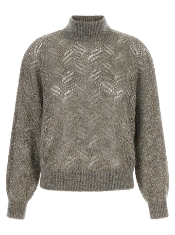 Brunello Cucinelli - 'Dazzling Abstract Leaf' sweater