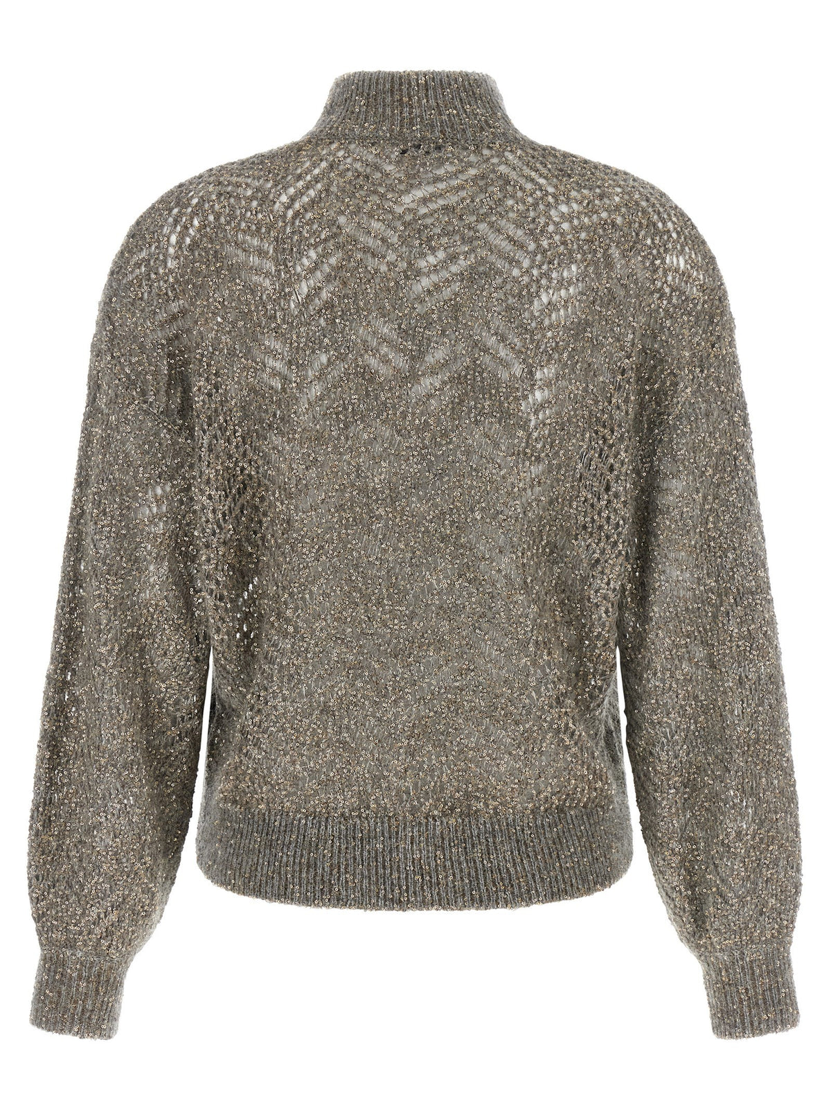 Brunello Cucinelli - 'Dazzling Abstract Leaf' sweater