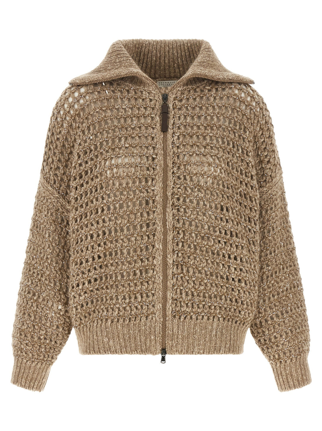 Brunello Cucinelli - 'Dazzling' cardigan beige M