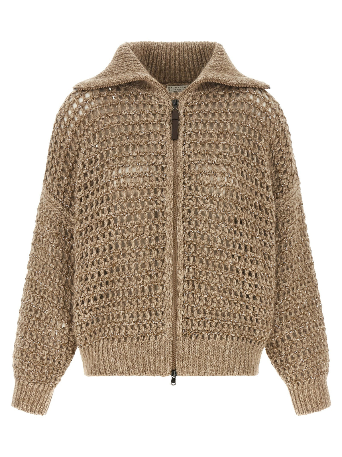 Brunello Cucinelli - 'Dazzling' cardigan beige M