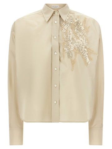 Brunello Cucinelli - 'Dazzling Seabed Embroidery' shirt
