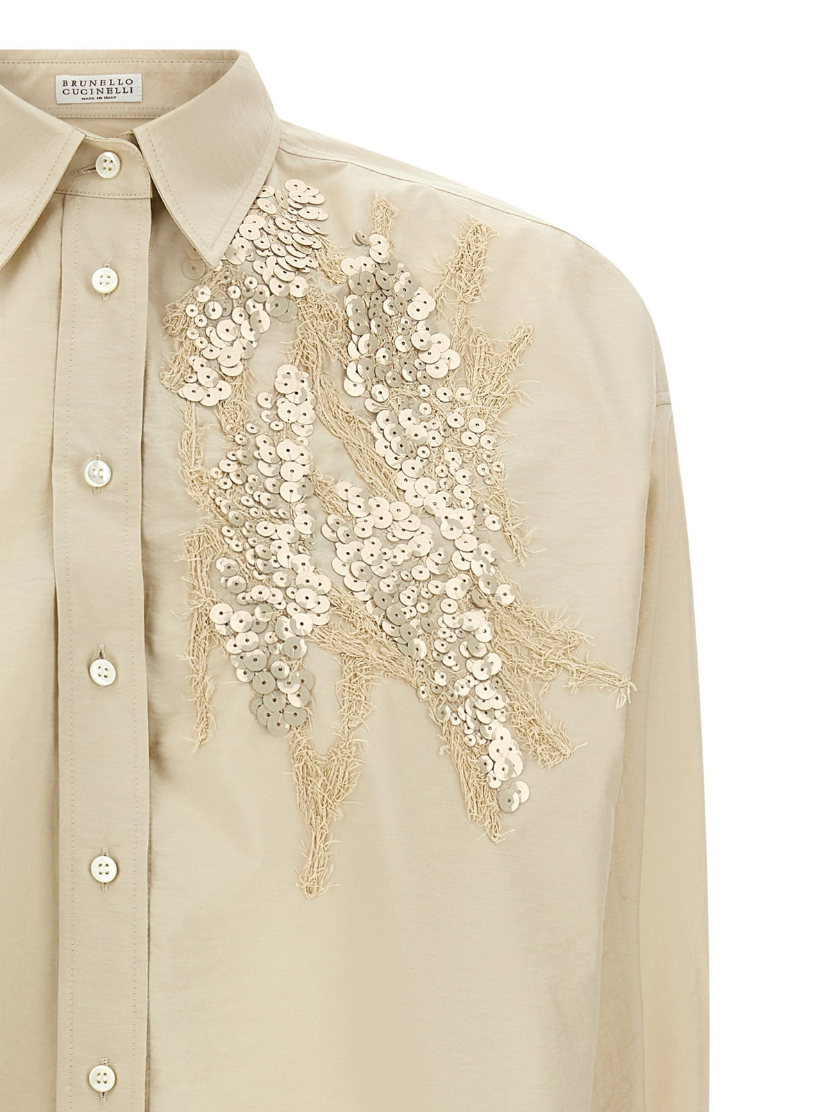 Brunello Cucinelli - 'Dazzling Seabed Embroidery' shirt