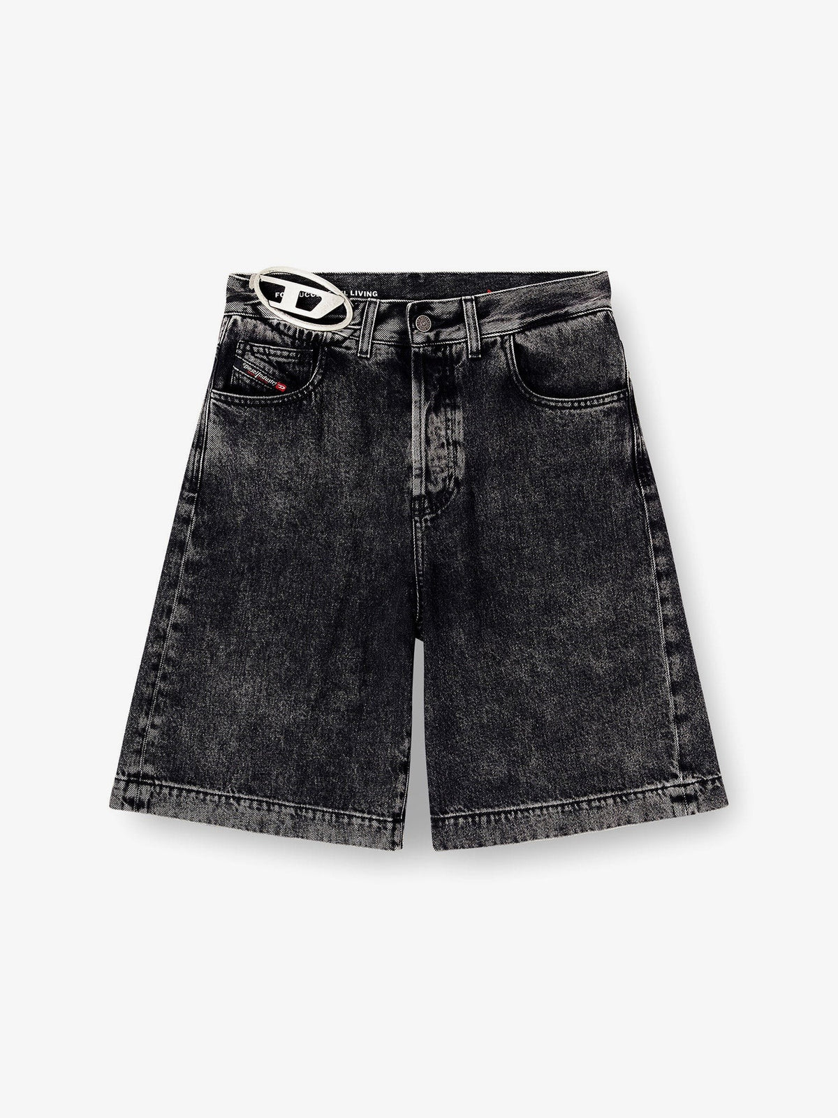 Diesel - DE-SIRE-SHORT- S2 black denim bermuda shorts de-sire-short-s2-black-denim-bermuda-shorts_e3d22dba-5001-4adb-b137-75dc7488ed8b