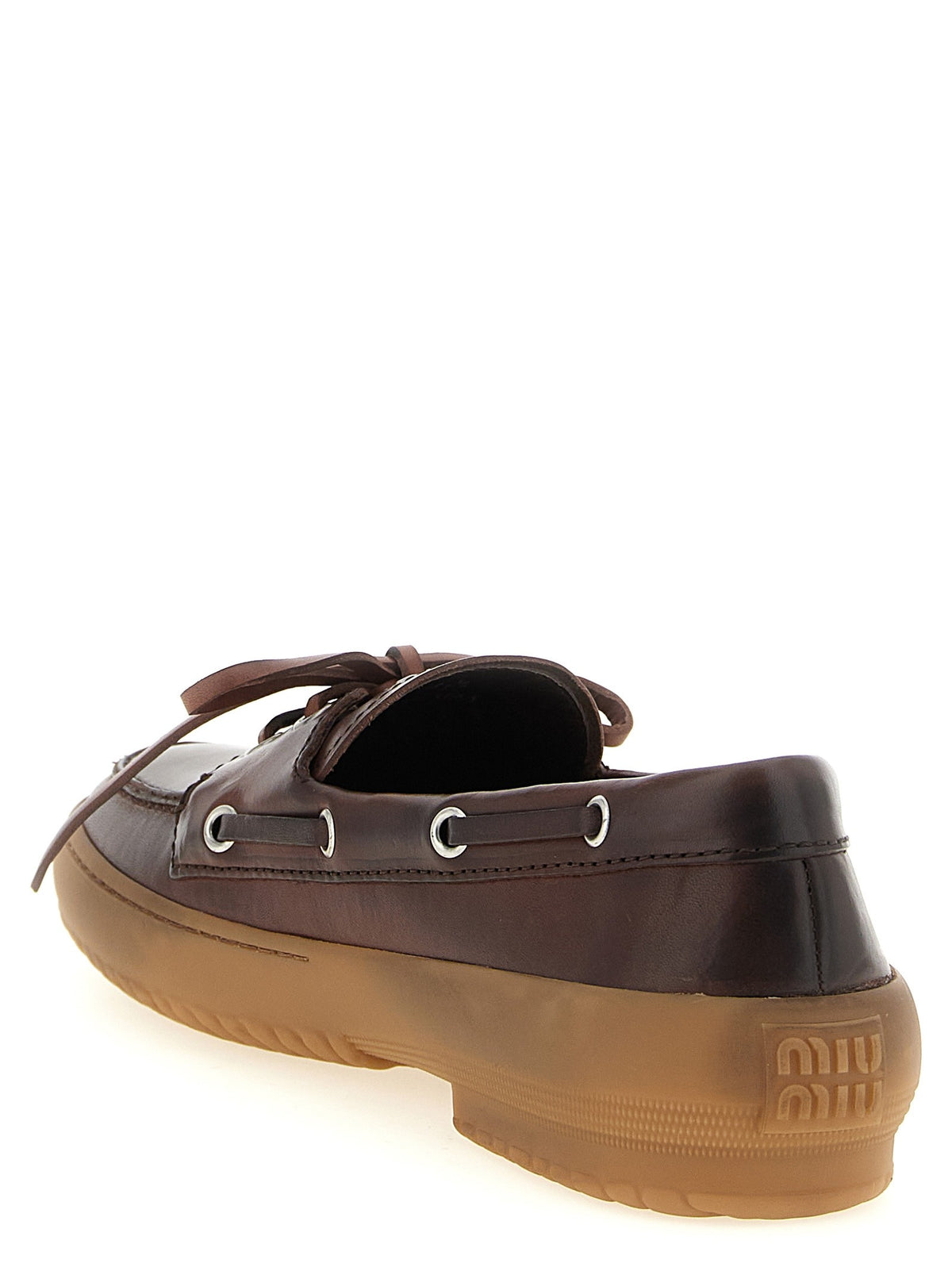 Miu Miu - 'Deck' leather loafers