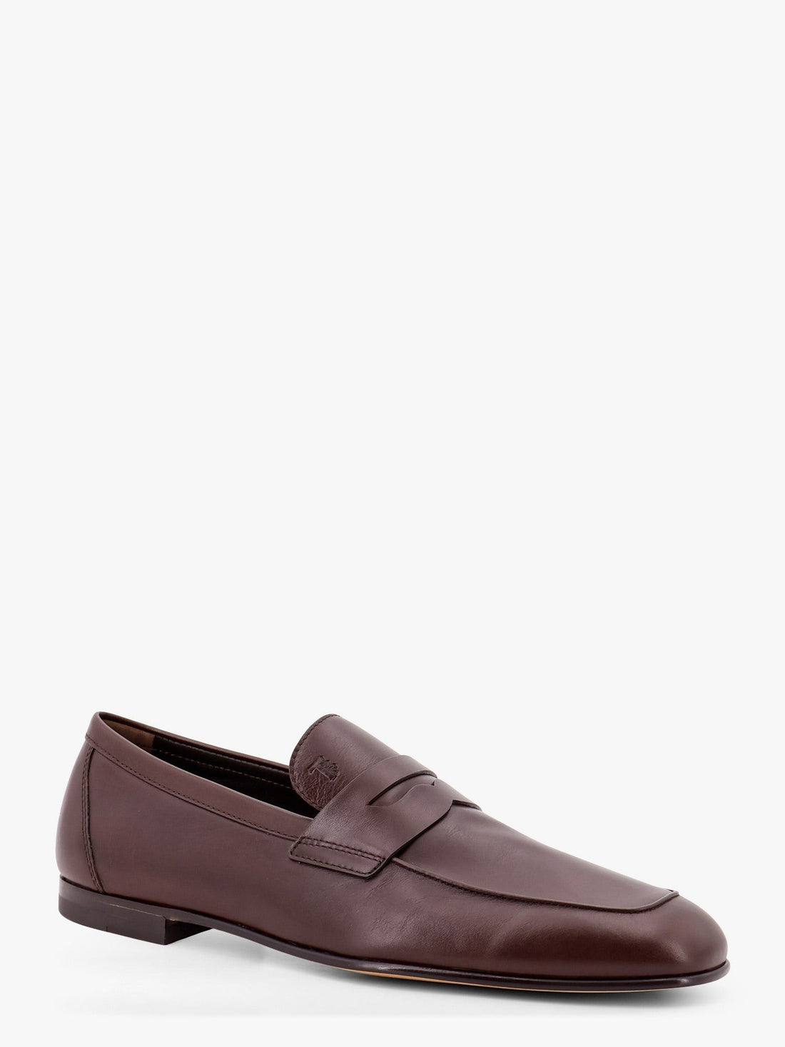 Deconstructed leather loafer
