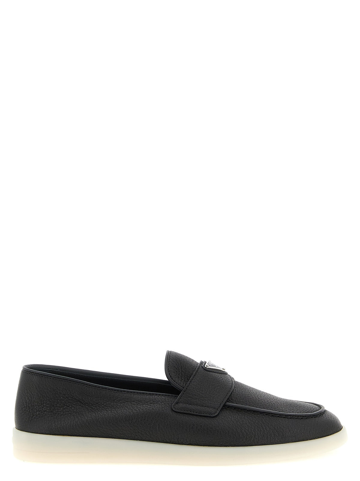 PRADA - Deer skin loafers Black