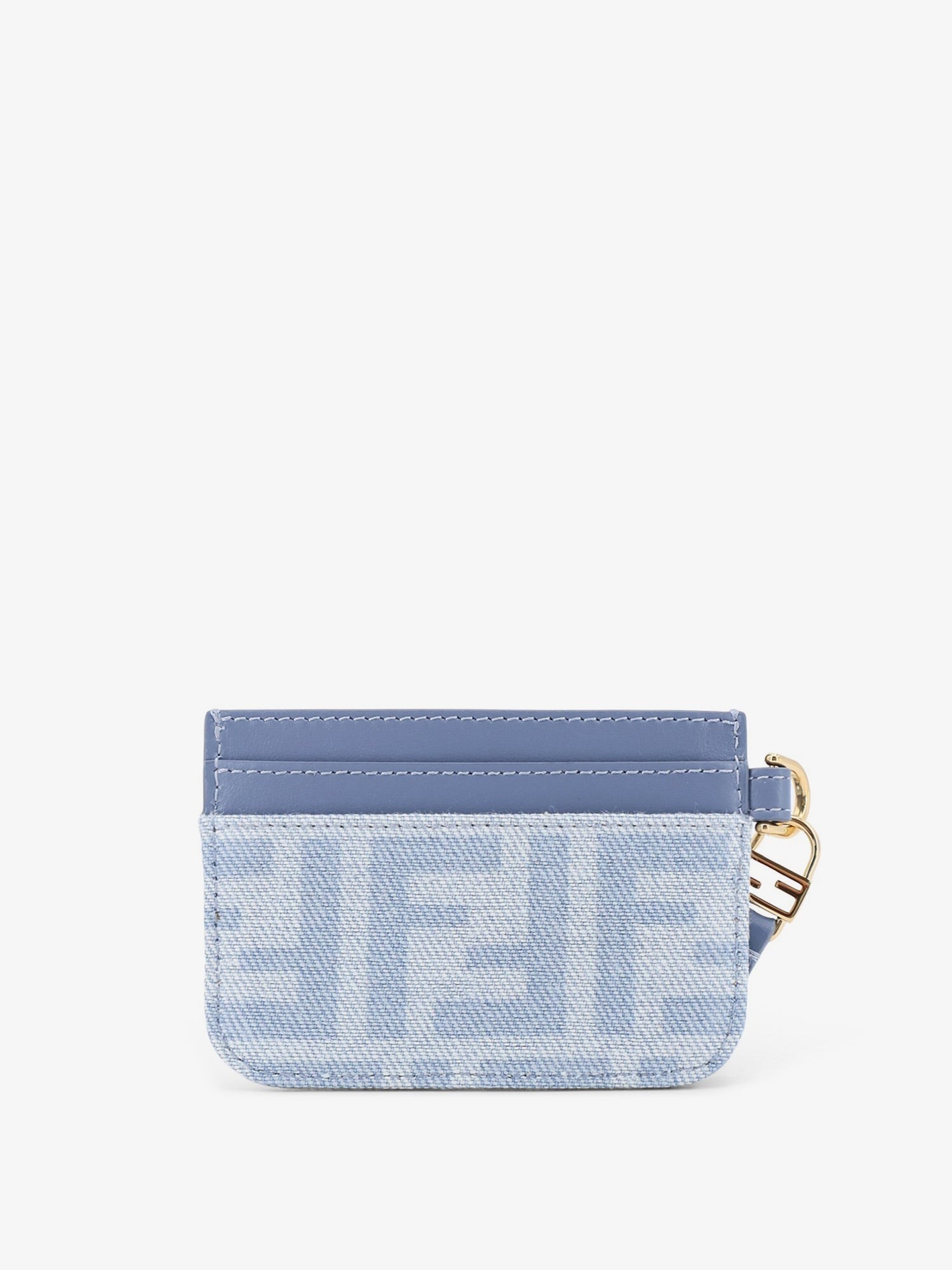 Fendi - Denim Baguette Card Holder with FF Motif