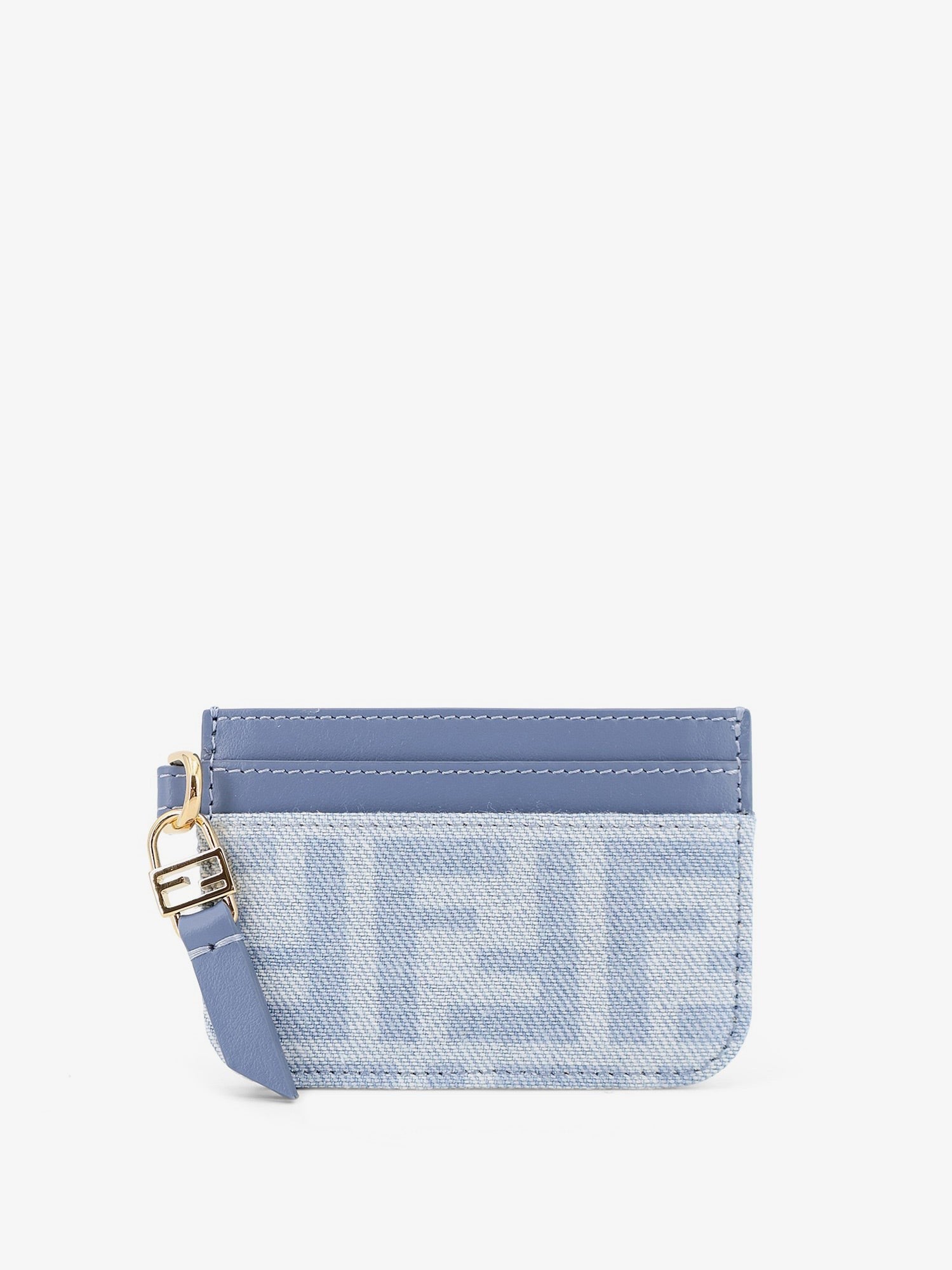 Fendi - Denim Baguette Card Holder with FF Motif