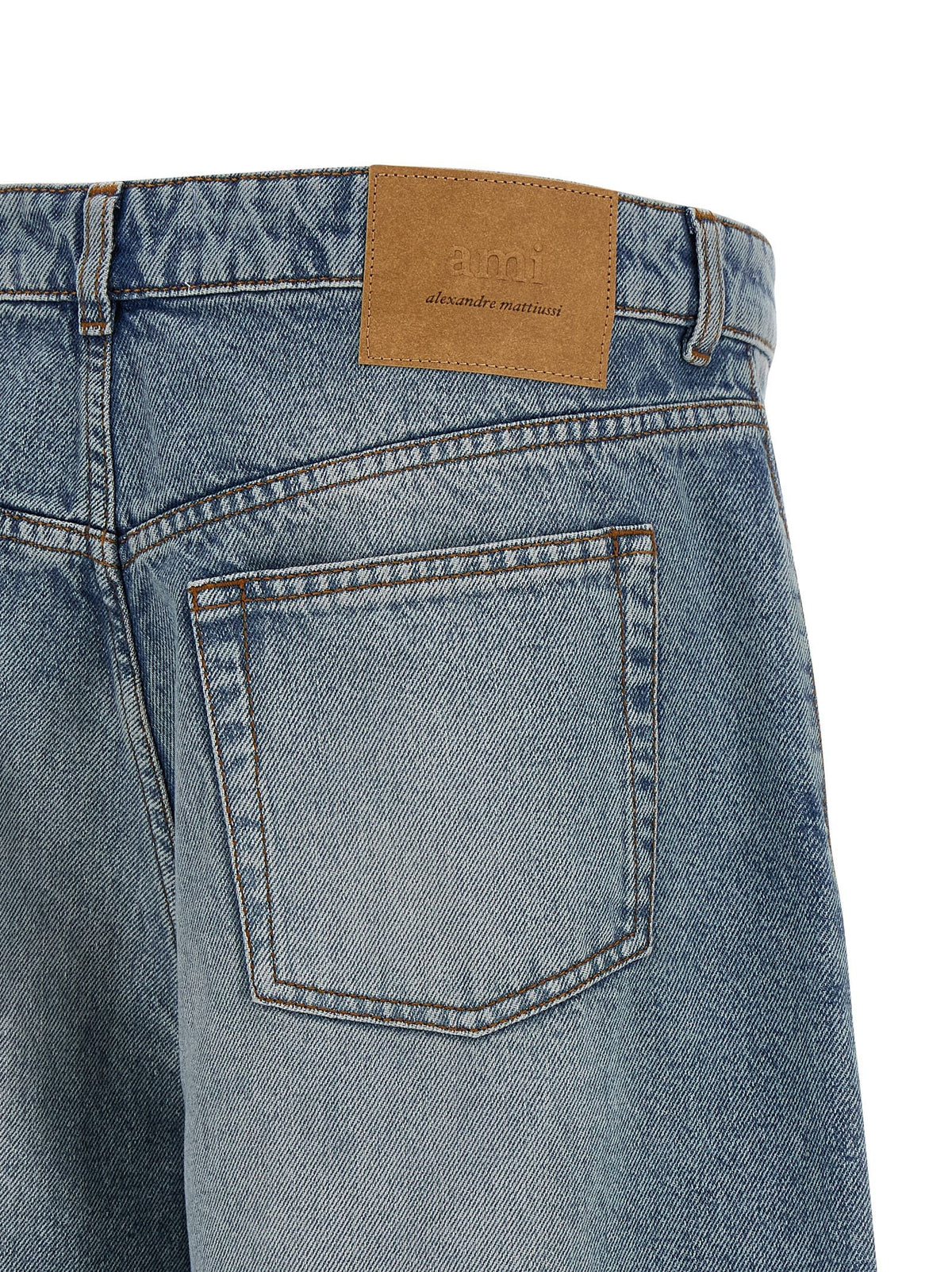 AMI PARIS - Denim bermuda shorts