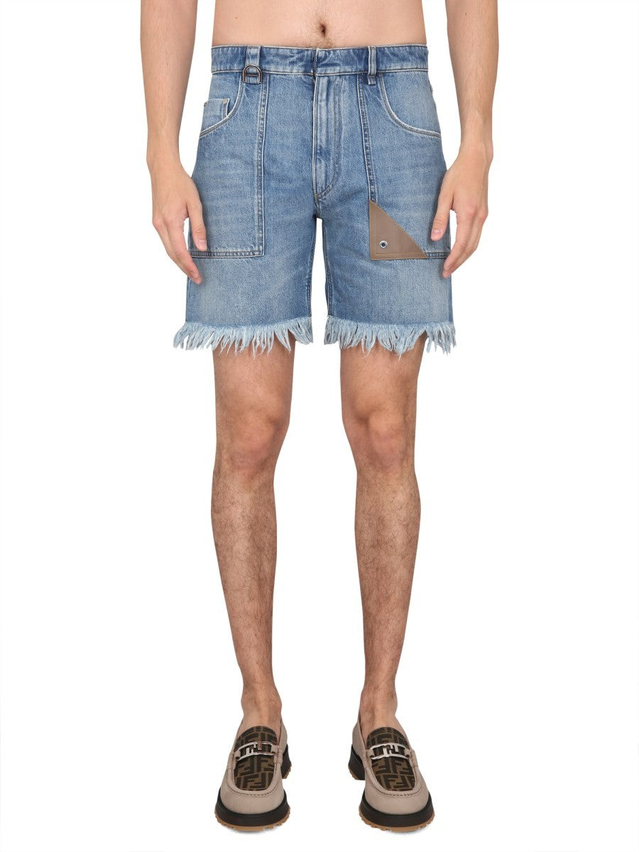 Fendi - DENIM BERMUDA SHORTS denim-bermuda-shorts_af57d7b0-7a1c-46e1-ae96-1092a9a2fc61