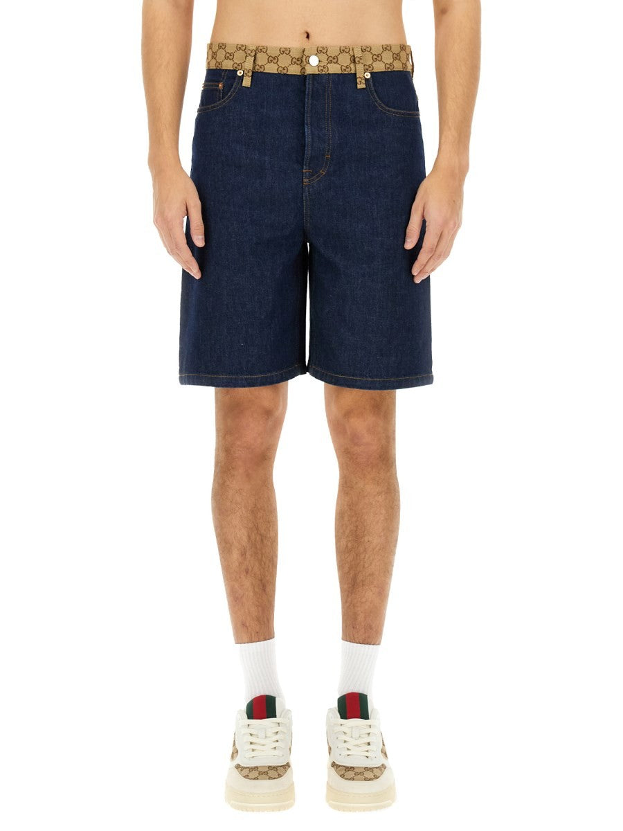 DENIM BERMUDA SHORTS