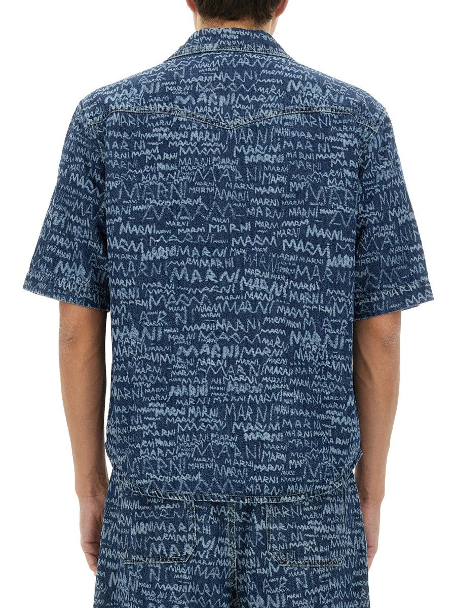Marni Marni - DENIM BOWLING SHIRT