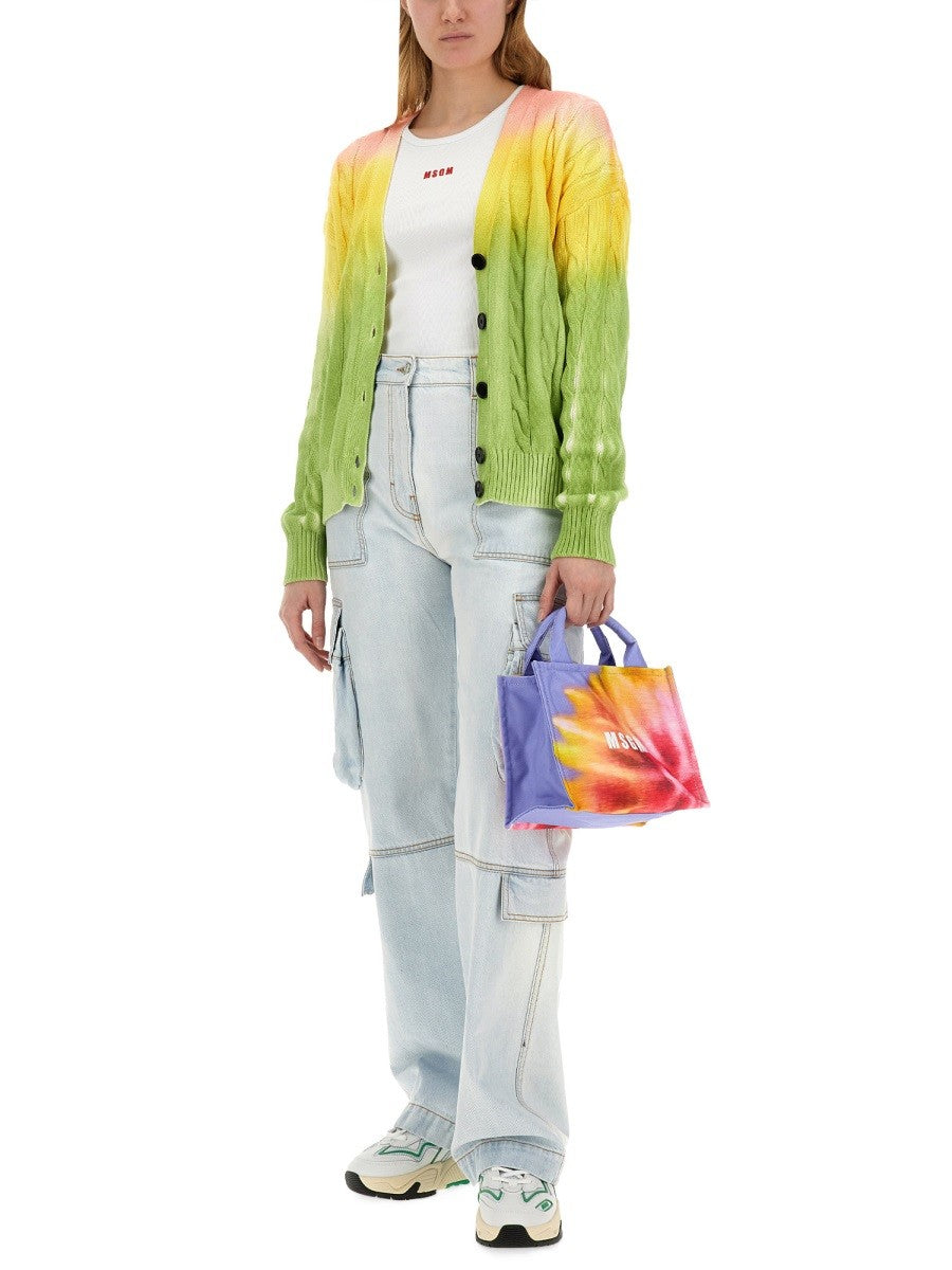 msgm - DENIM CARGO PANTS DENIM 40
