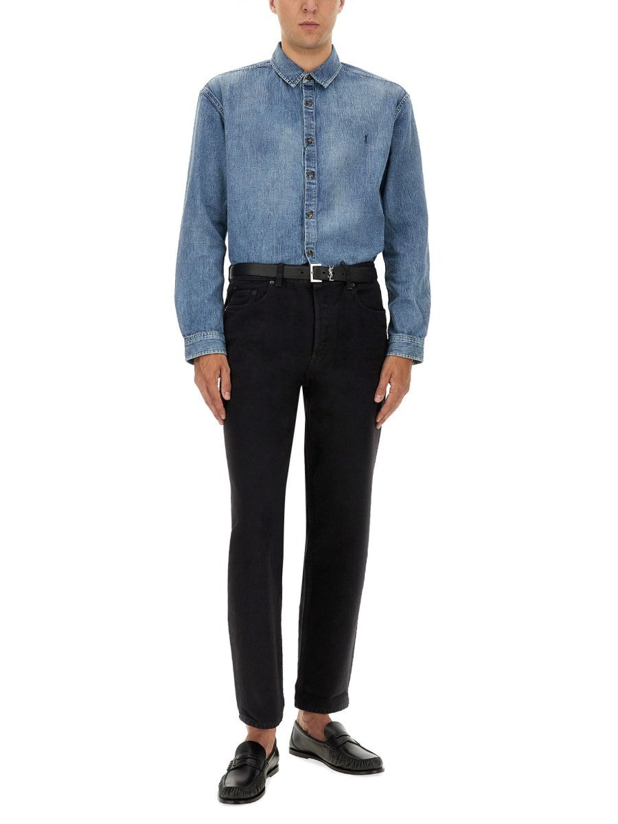 Saint Laurent - DENIM "CASSANDRE" SHIRT