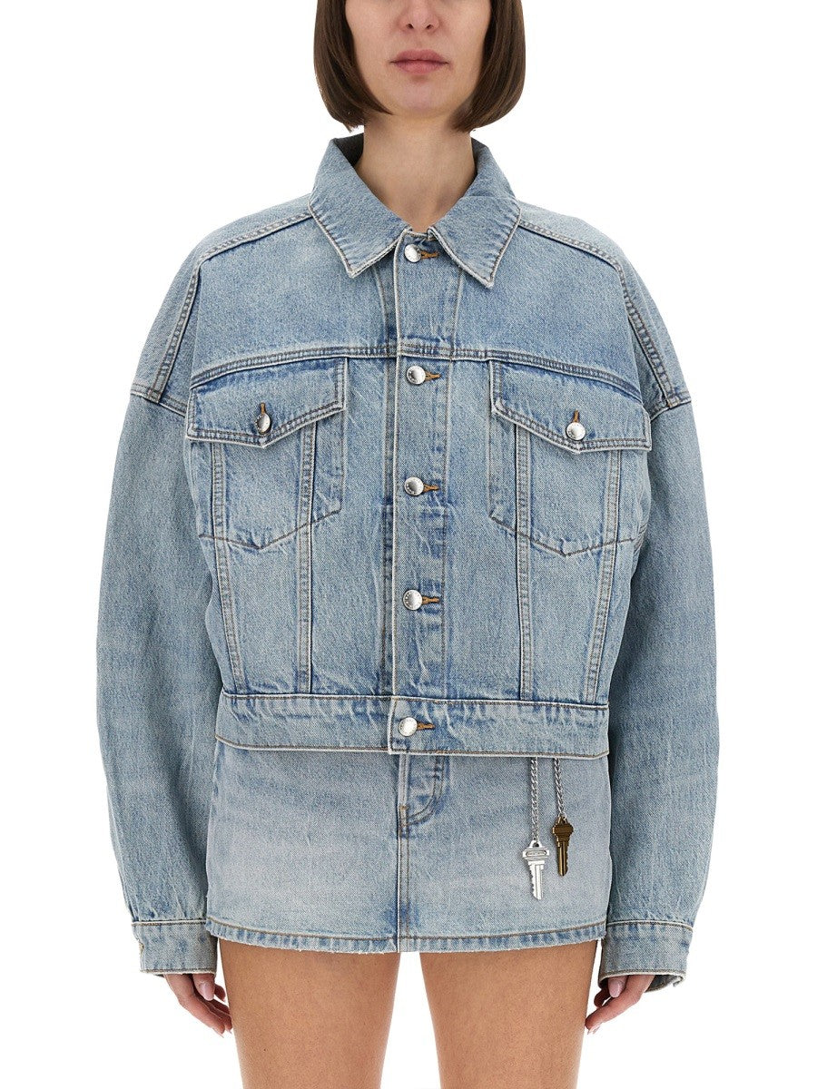 DENIM CLIP-ON TRUCKER JACKET