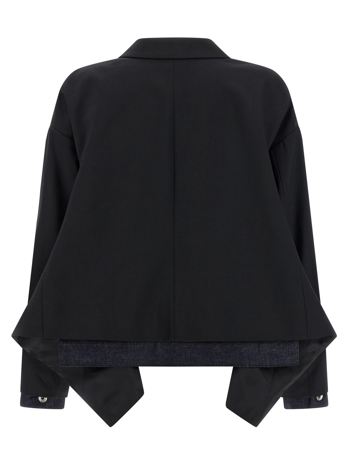 SACAI - Denim insert blazer