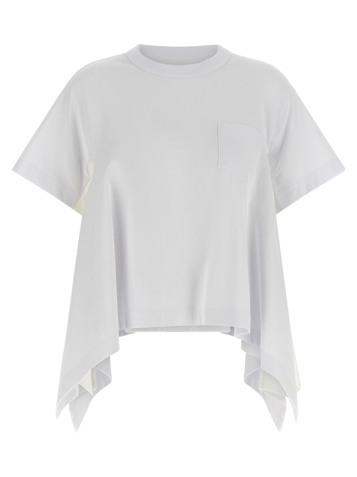 SACAI - Denim insert t-shirt
