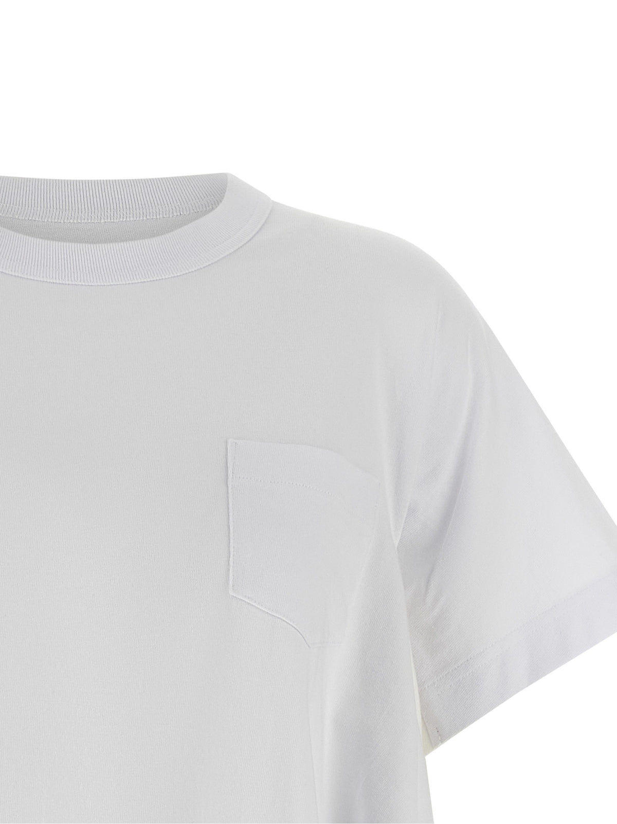 SACAI - Denim insert t-shirt