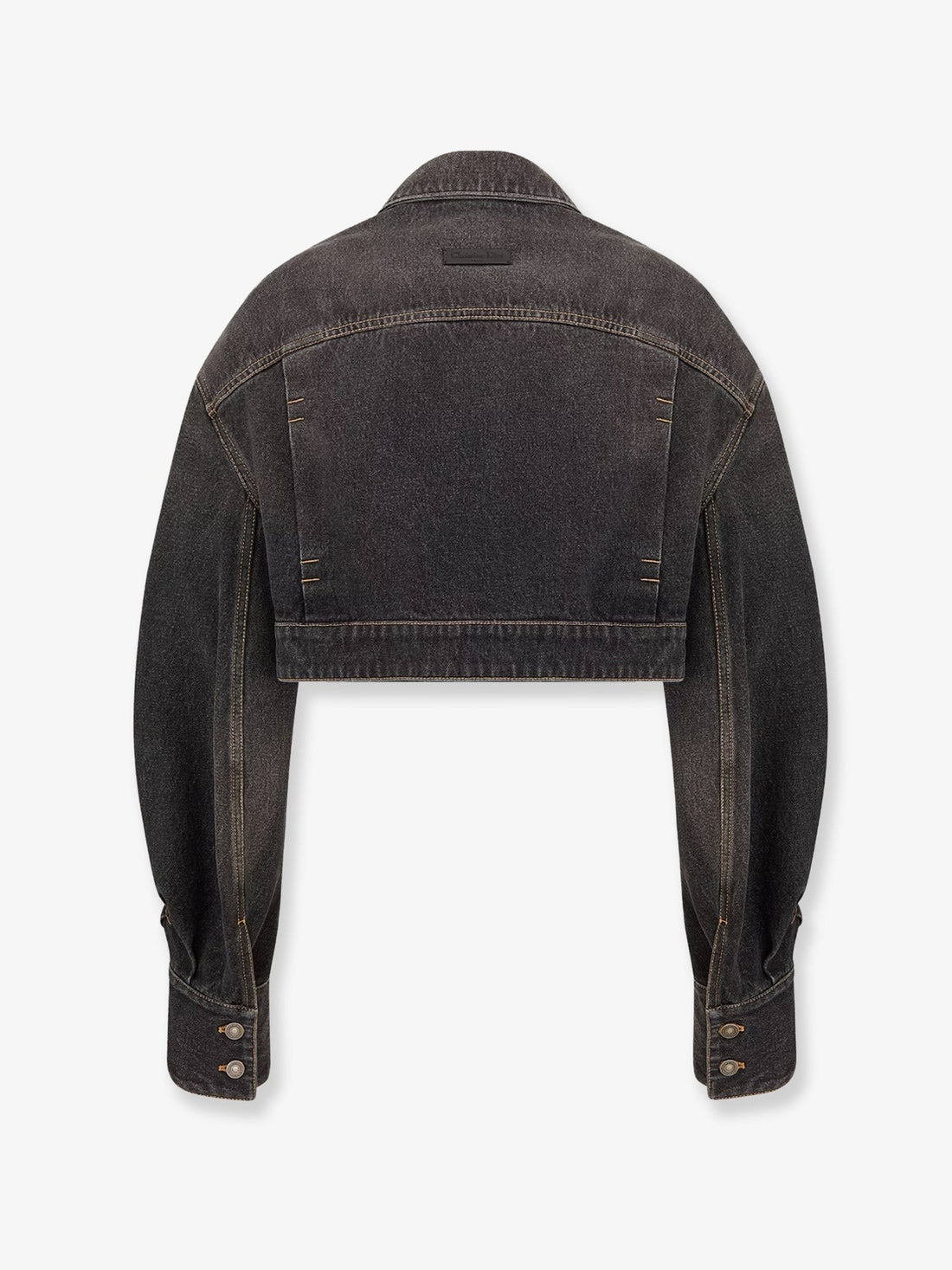 Denim jacket with bustier detail