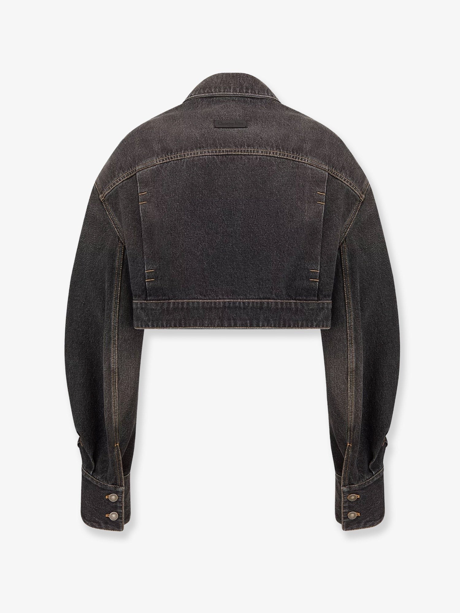 Denim jacket with bustier detail