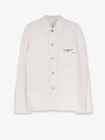 Givenchy - Denim jacket with iconic lettering logo on the front denim-jacket-with-iconic-lettering-logo-on-the-front_f03af8b6-a2e8-4102-ac1e-e2c7172e5230