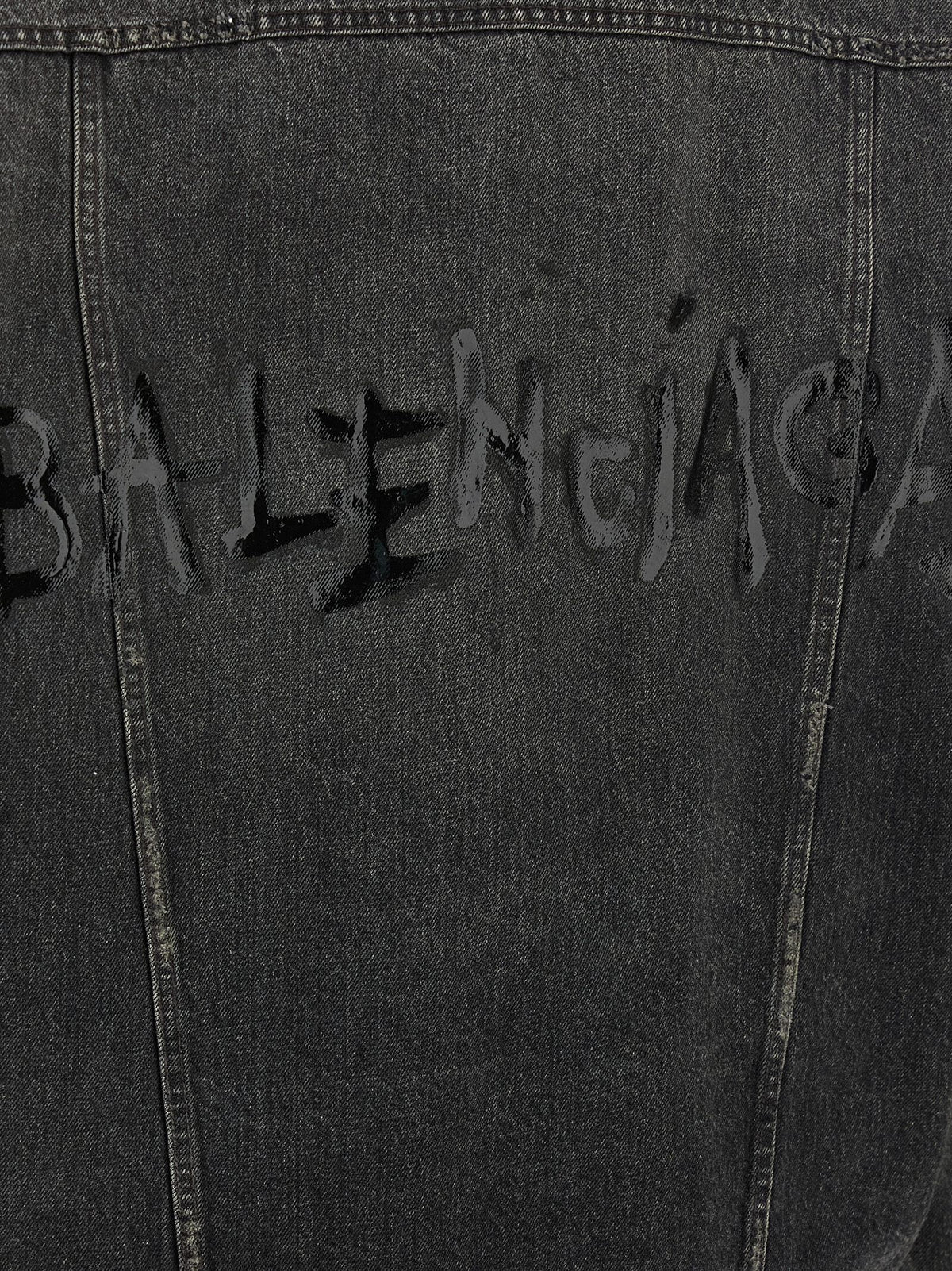 Balenciaga - Denim jacket with used effect