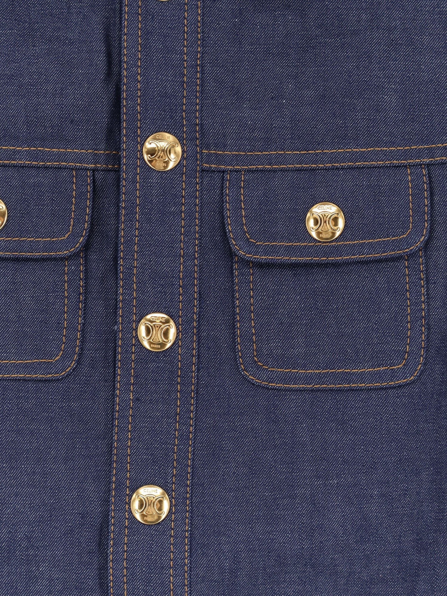 Denim mini chemisier/dress