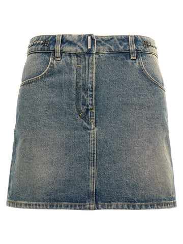Givenchy - Denim mini skirt