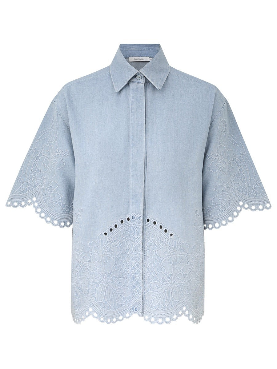 ZIMMERMANN - DENIM SHIRT "DAYLIGHT"