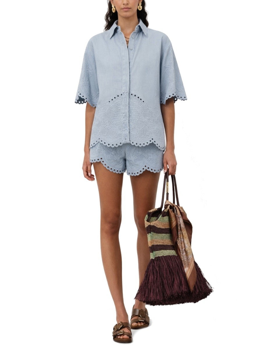 ZIMMERMANN - DENIM SHIRT "DAYLIGHT"