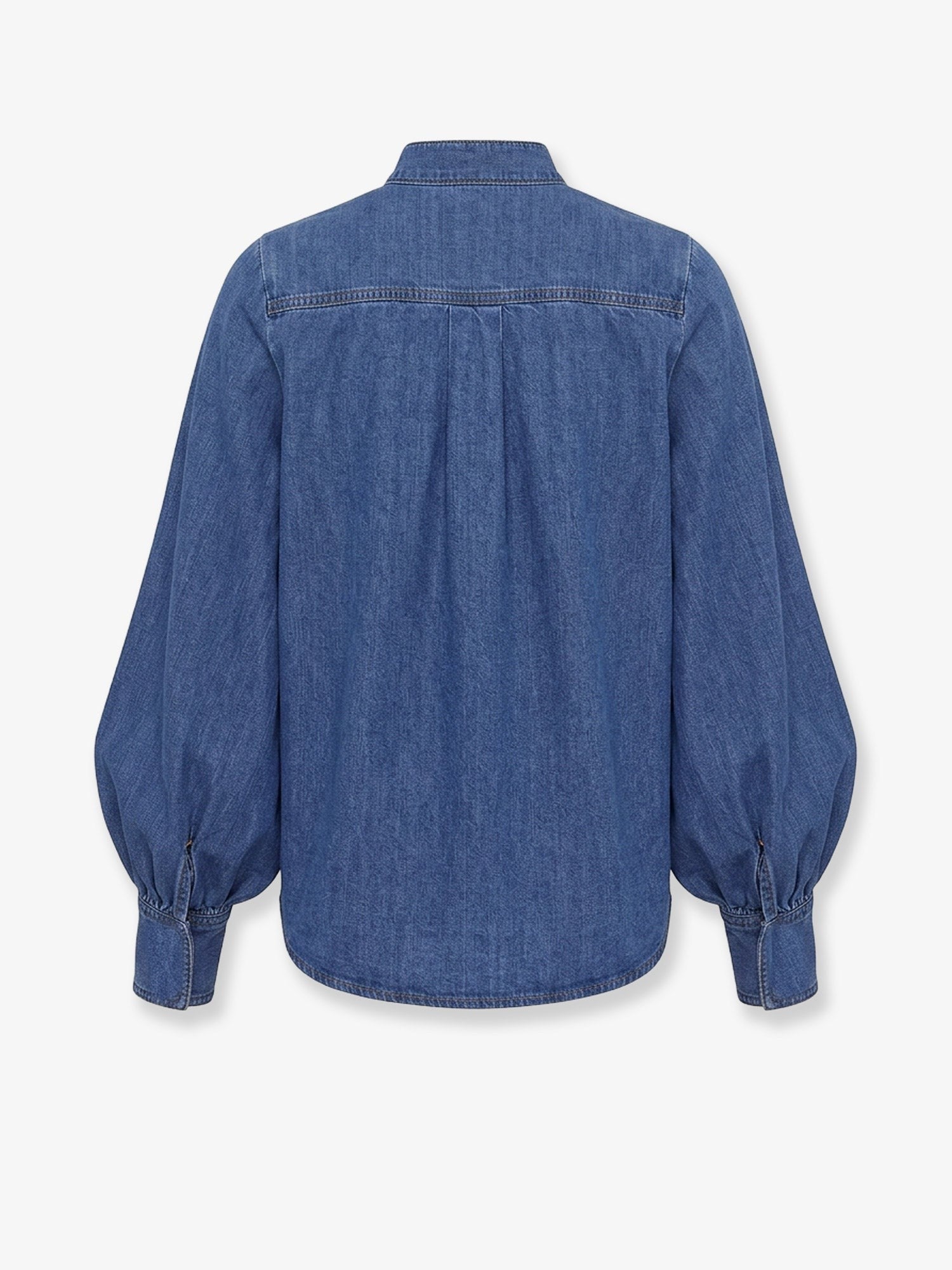 ZIMMERMANN ZIMMERMANN - Denim shirt with cut-out embroidery