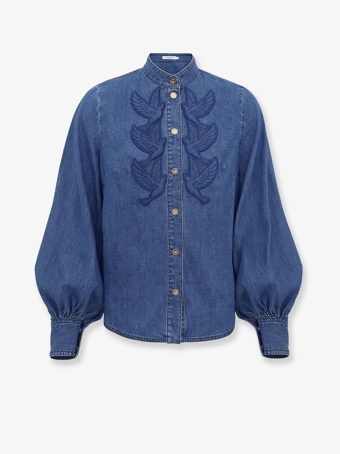 ZIMMERMANN - Denim shirt with cut-out embroidery denim-shirt-with-cut-out-embroidery_2857449a-b3a4-419f-ac8a-0898f2eb064f