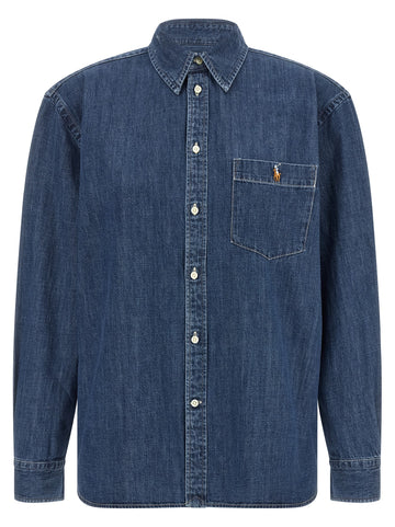 Polo Ralph Lauren - Denim shirt with logo embroidery