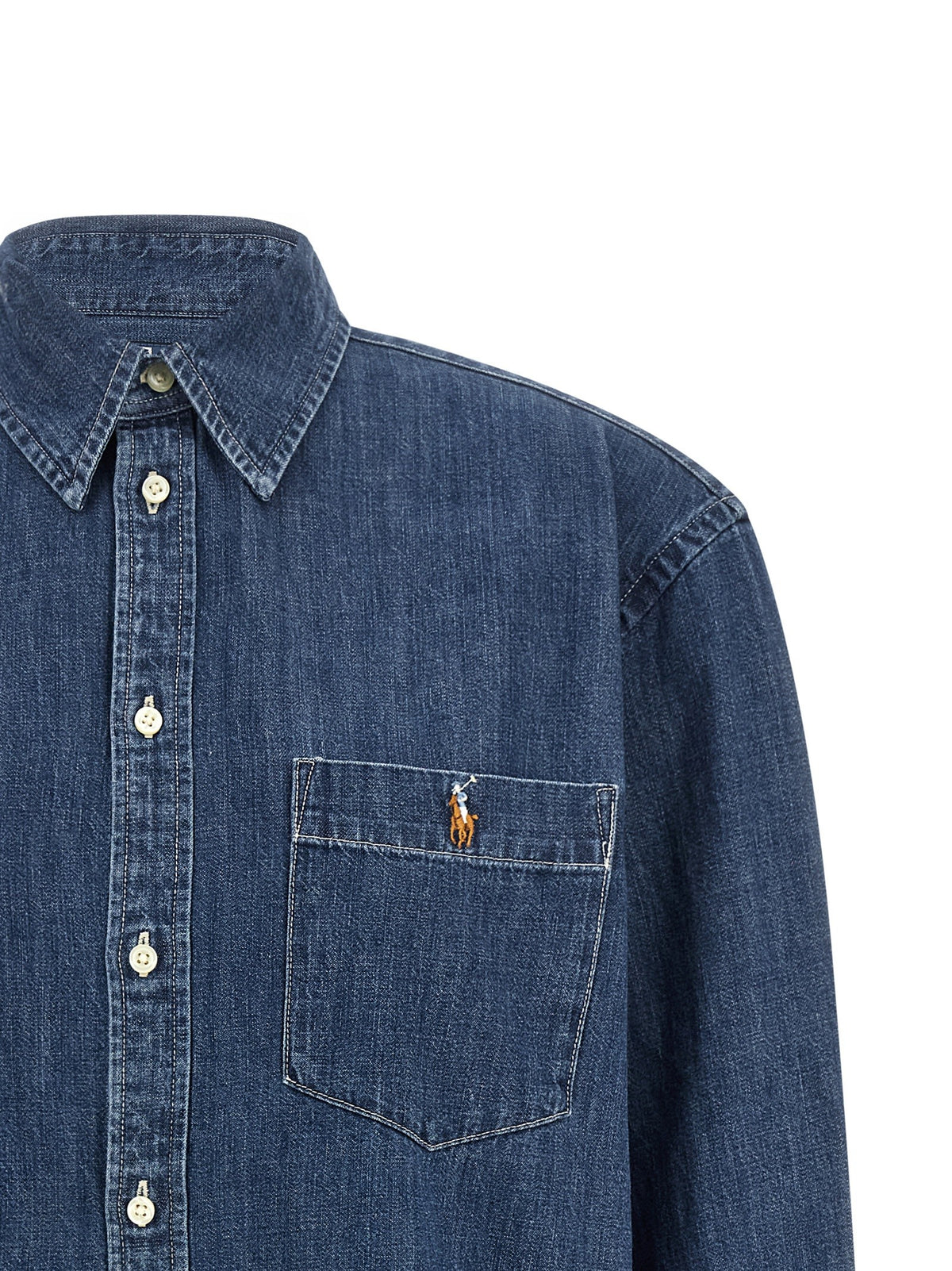 Polo Ralph Lauren - Denim shirt with logo embroidery