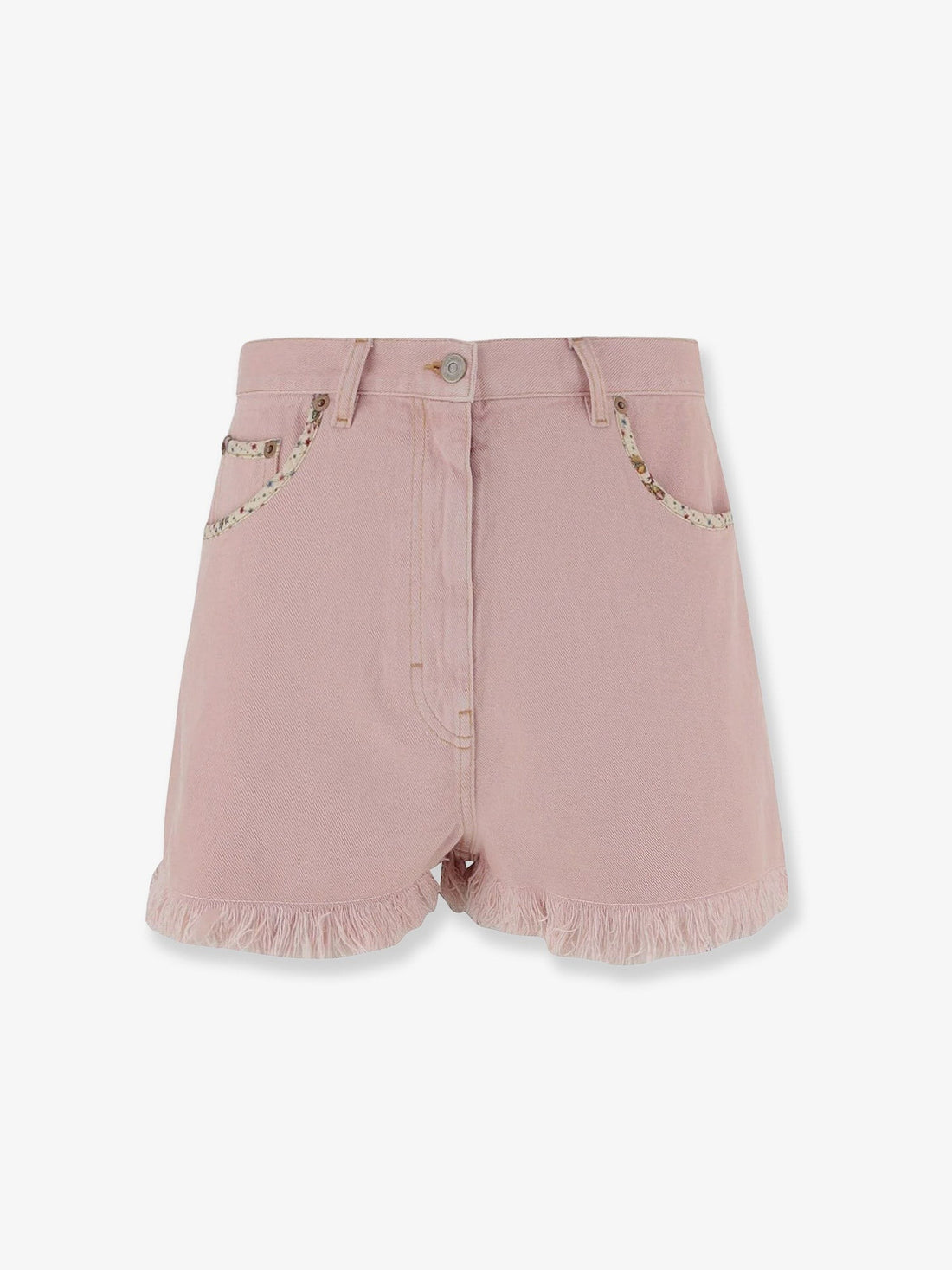 Valentino - Denim shorts with frayed edges denim-shorts-with-frayed-edges_ccf88ee8-c64b-41a2-bc94-d8bc31b6bd73