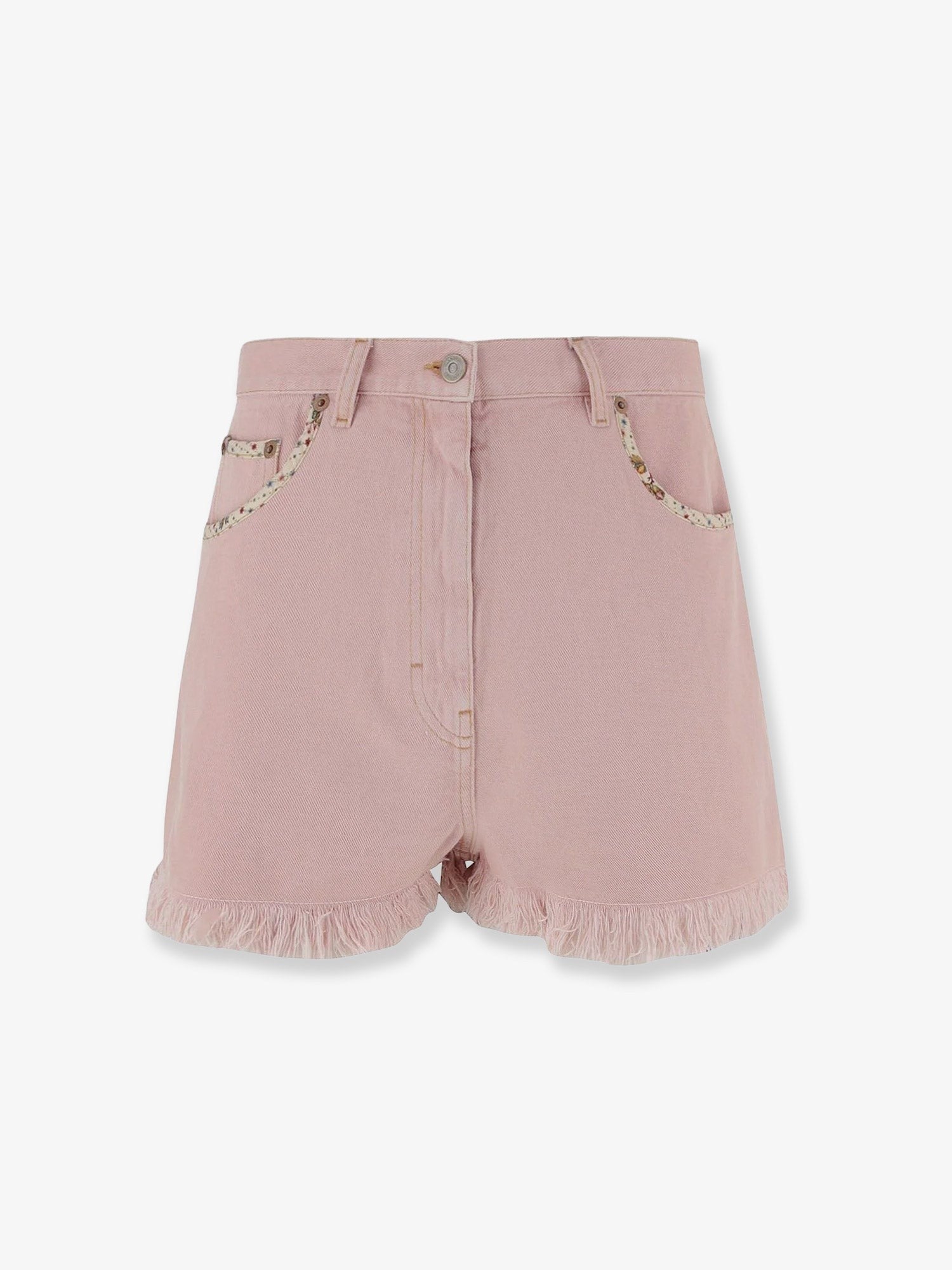 Valentino - Denim shorts with frayed edges denim-shorts-with-frayed-edges_ccf88ee8-c64b-41a2-bc94-d8bc31b6bd73