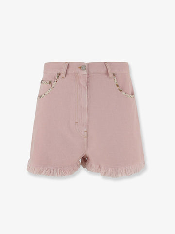 Valentino - Denim shorts with frayed edges denim-shorts-with-frayed-edges_ccf88ee8-c64b-41a2-bc94-d8bc31b6bd73