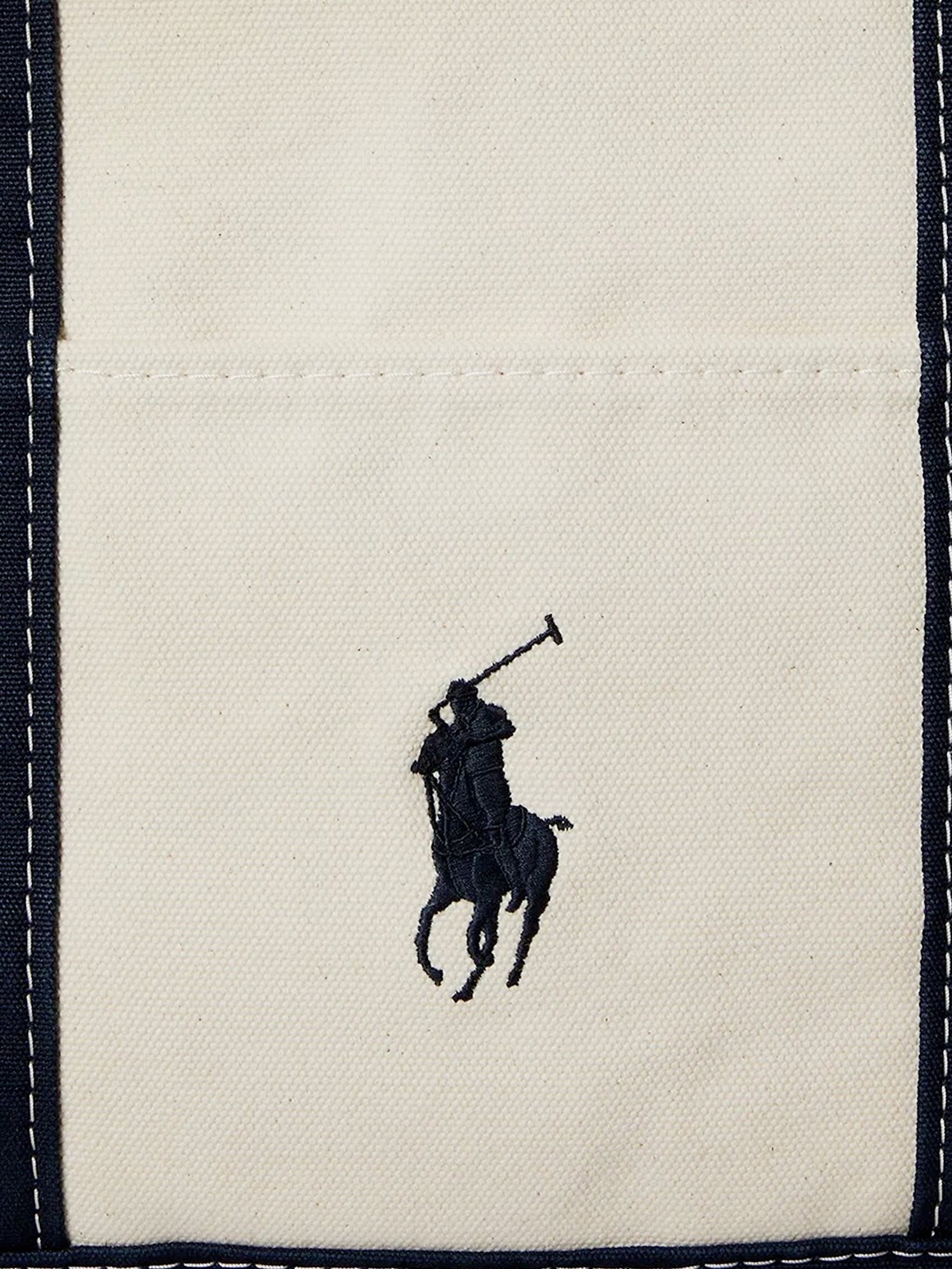 Polo Ralph Lauren - Denim shoulder bag with embroidered logo on the front