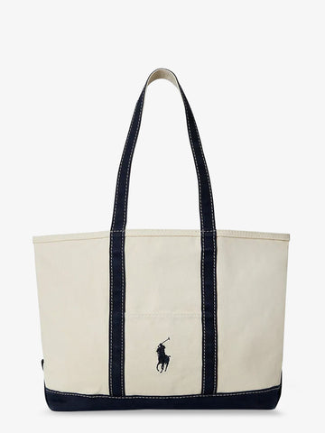Polo Ralph Lauren - Denim shoulder bag with embroidered logo on the front