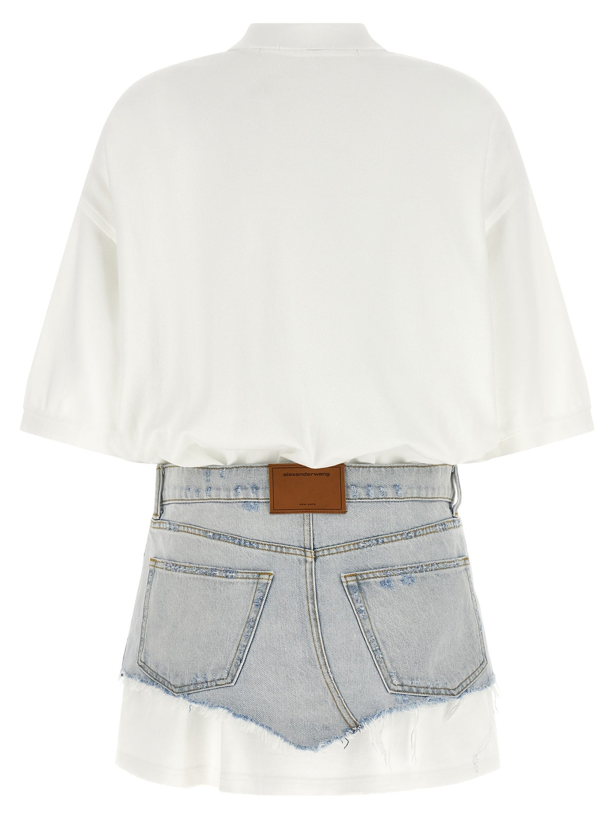 Alexander Wang - Denim skirt polo dress