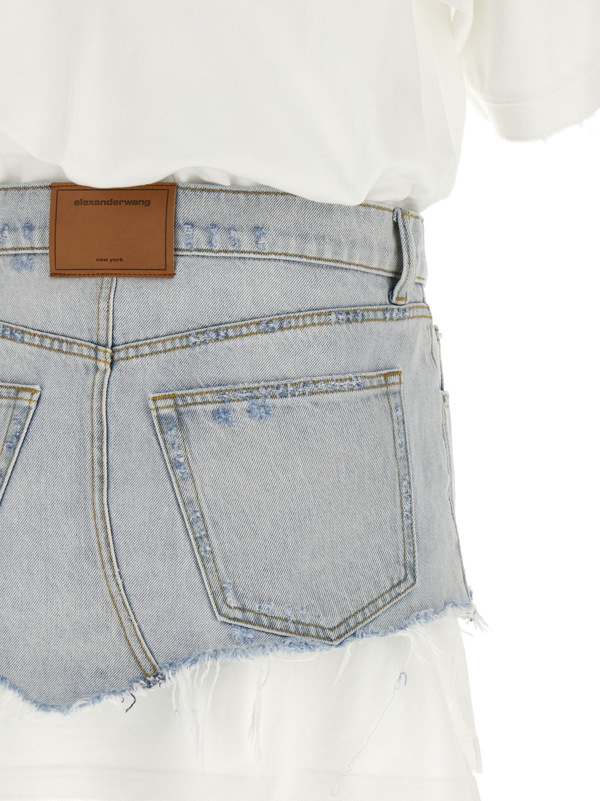 Alexander Wang - Denim skirt polo dress