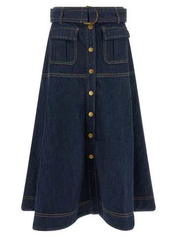 ZIMMERMANN - Denim skirt Blue
