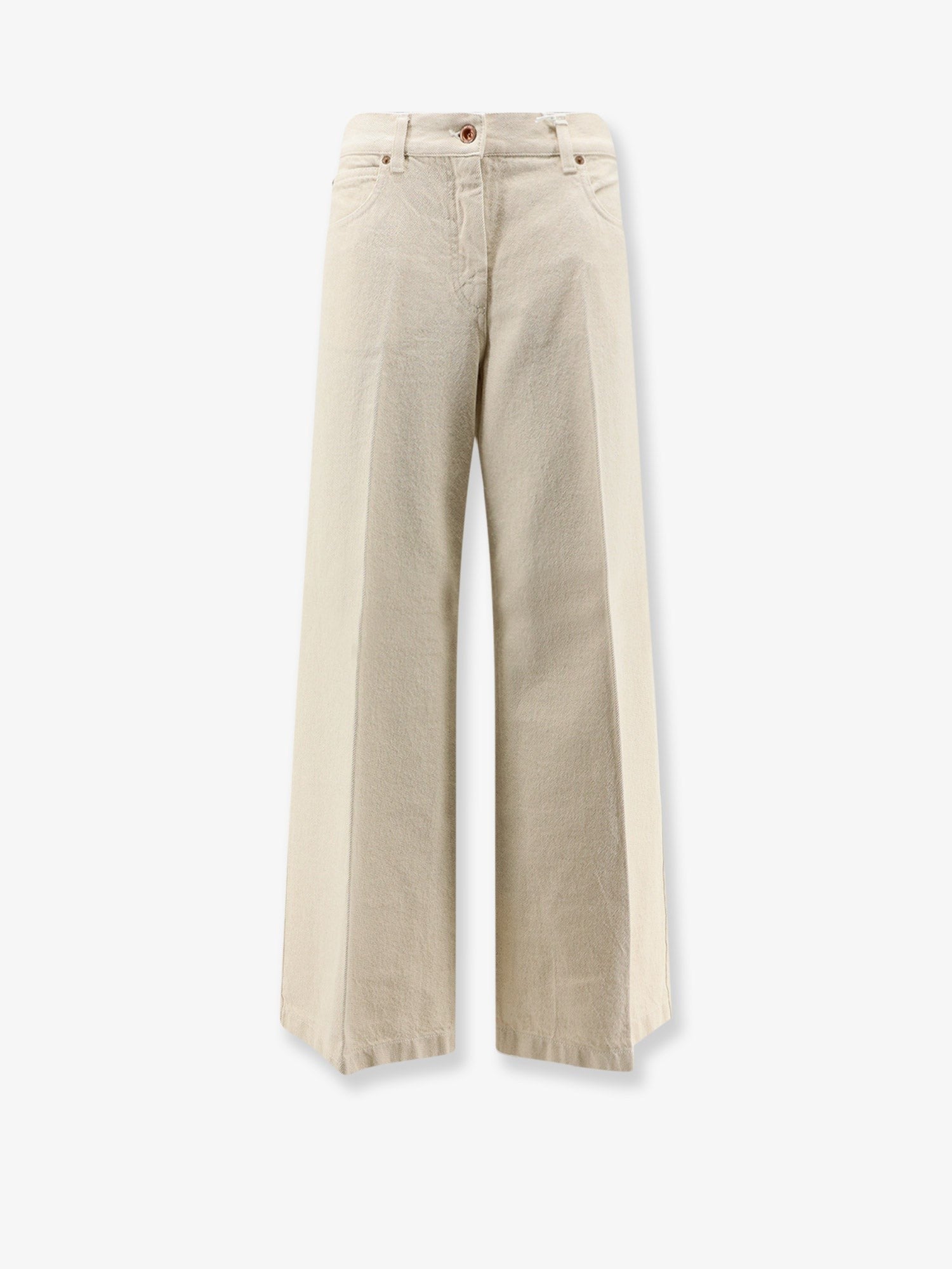 ASPESI - Denim trousers with back logo patch