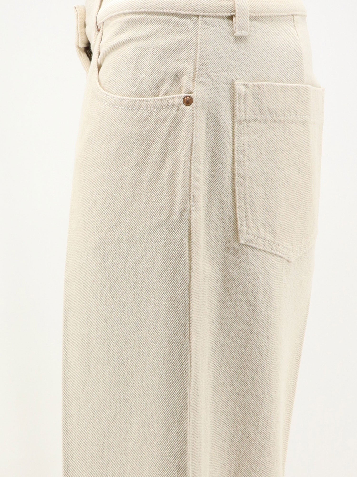 ASPESI - Denim trousers with back logo patch