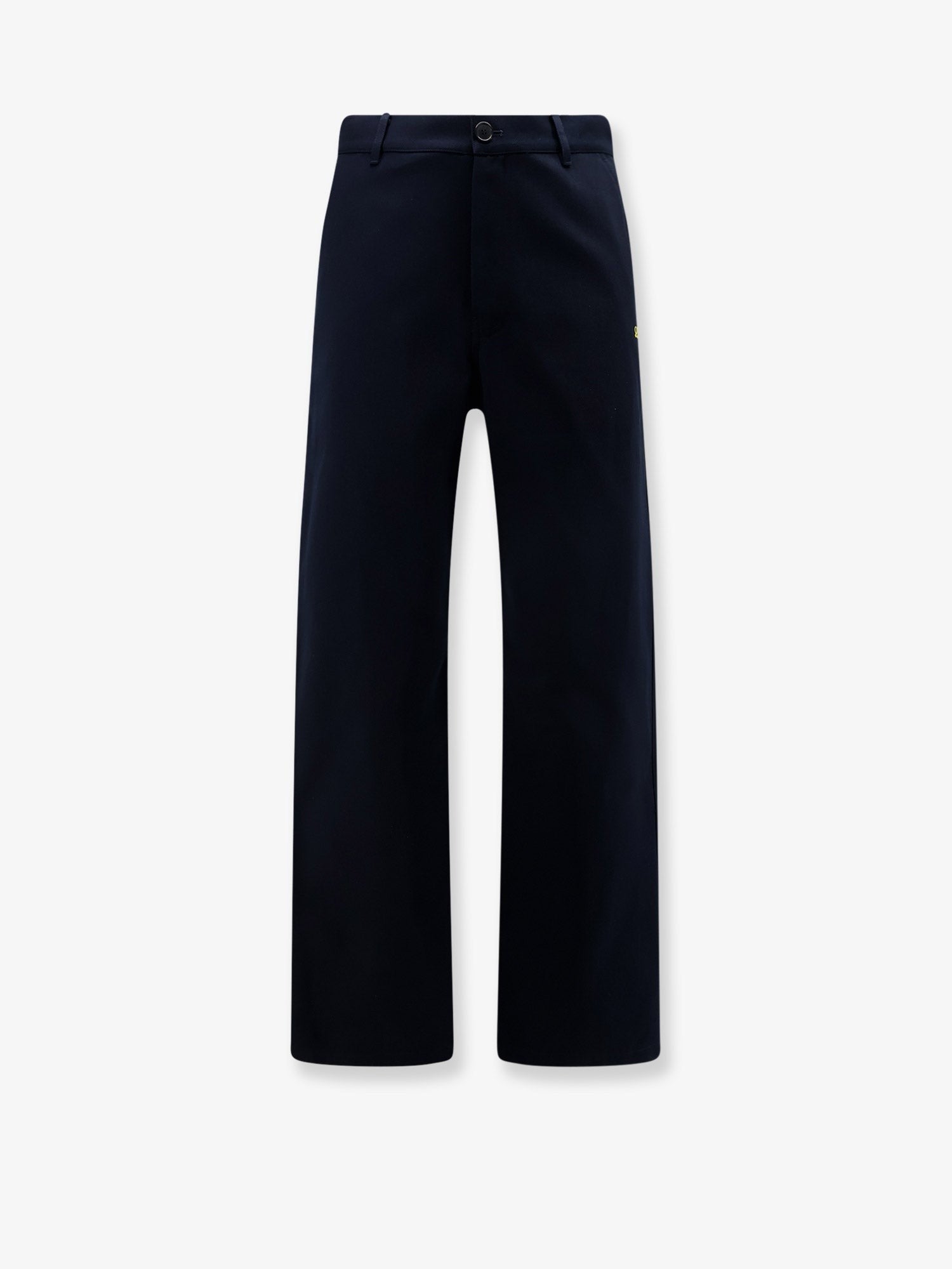 LOEWE - Denim trousers with contrasting embroidered logo denim-trousers-with-contrasting-embroidered-logo