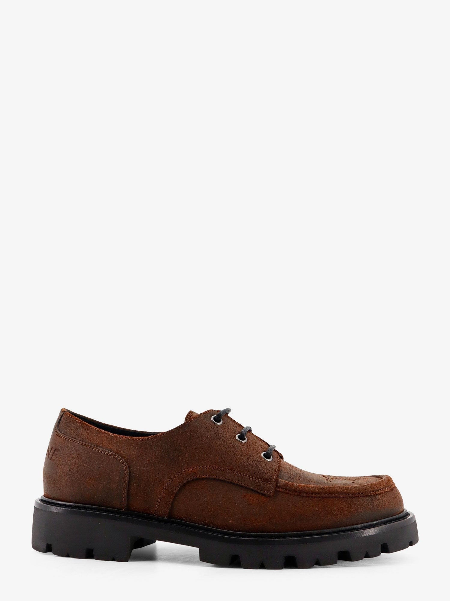 Derby 35 waxed suede Lace Up shoe