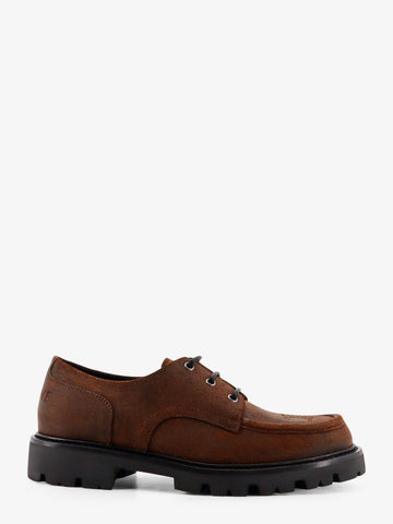 Derby 35 waxed suede Lace Up shoe
