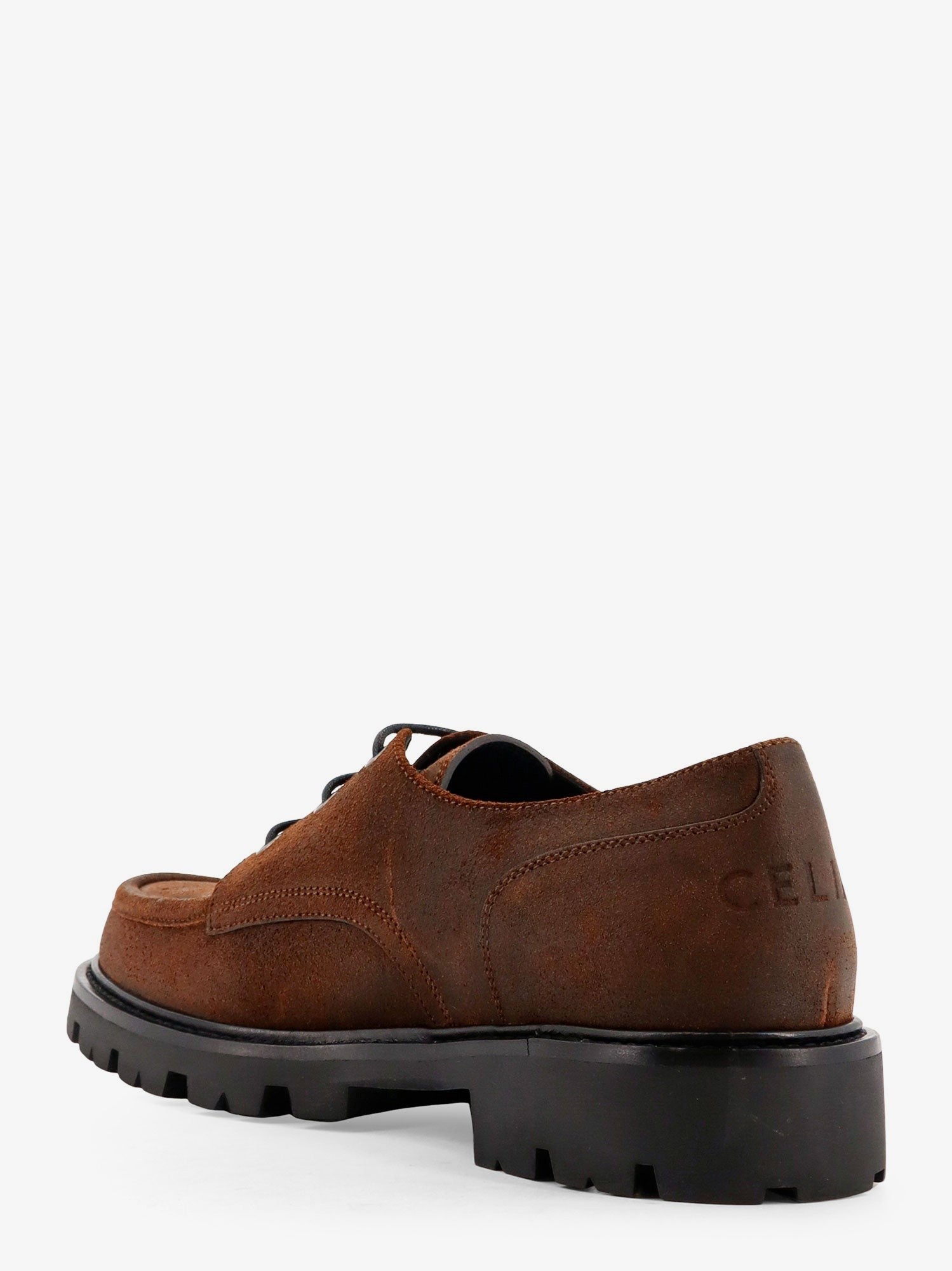 Derby 35 waxed suede Lace Up shoe