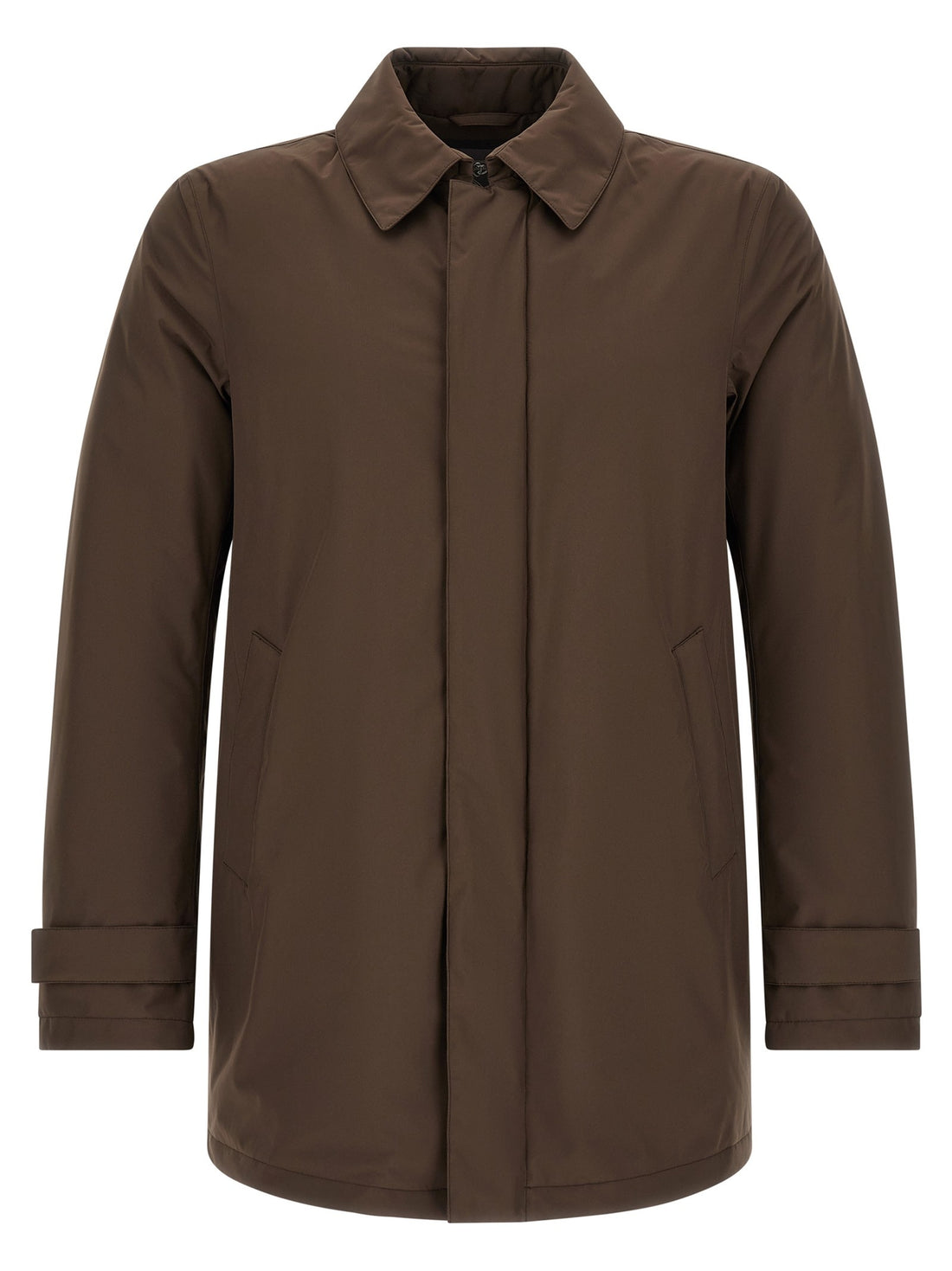 Herno - Detachable hood parka Brown