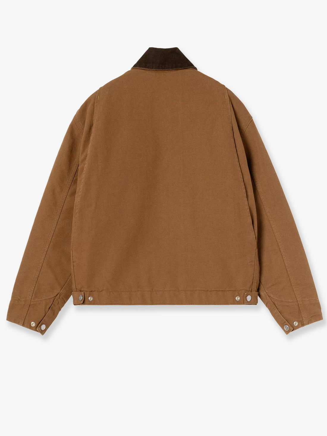 Carhartt WIP - Detroit canvas jacket with front logo patch Brown